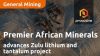 Zulu Lithium (under Premier African Minerals)